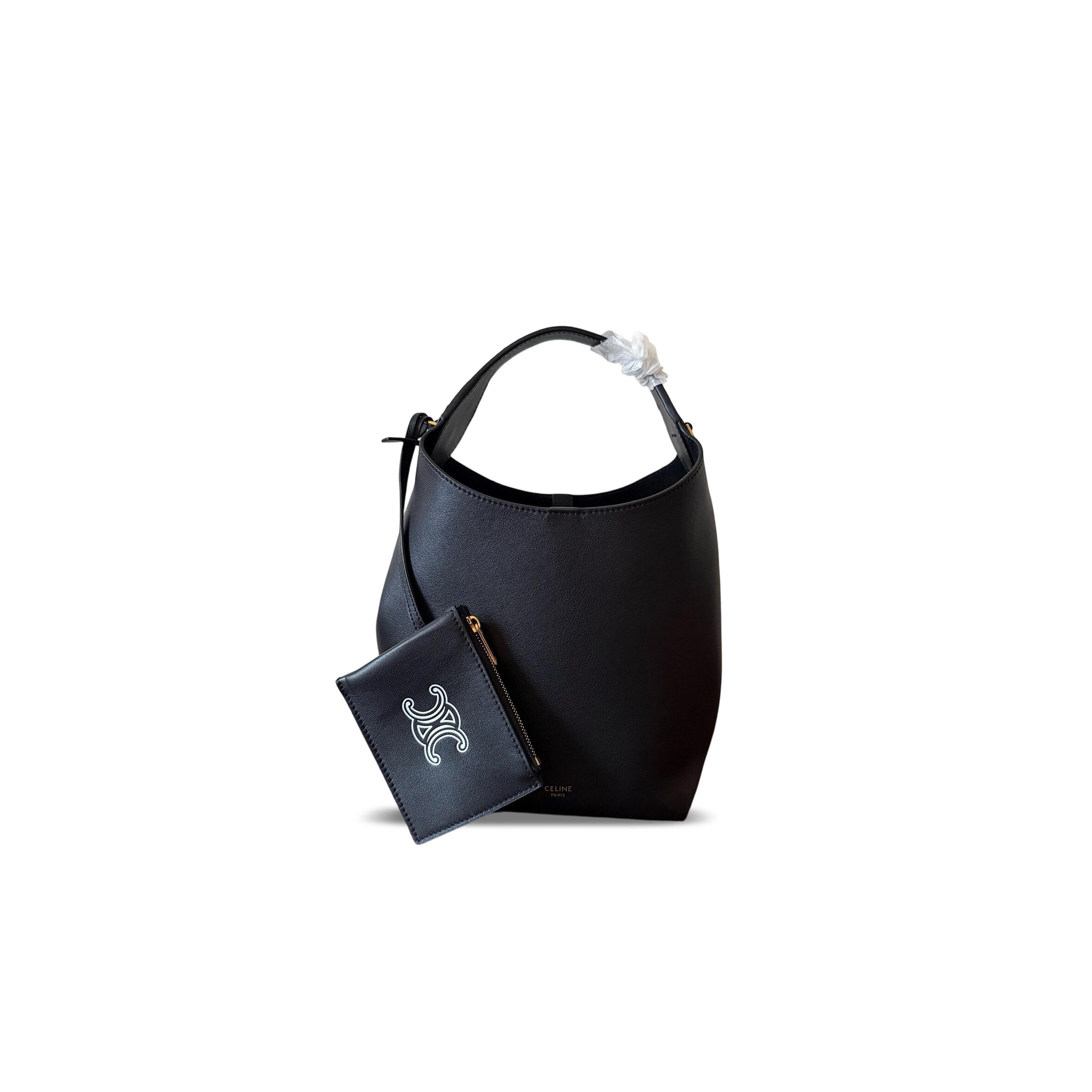CELINE SMALL HOBO IN SUPPLE SMOOTH CALFSKIN L10133Q71.38NO (19*18*11.5cm)